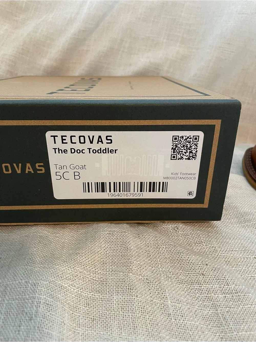 BRAND NEW Teccovas The Doc Toddler Boy's Size 5C B Tan Goat Cowboy Boot